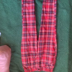 RED PLAID URBAN OUTFITTERS MOM FIT PANTS